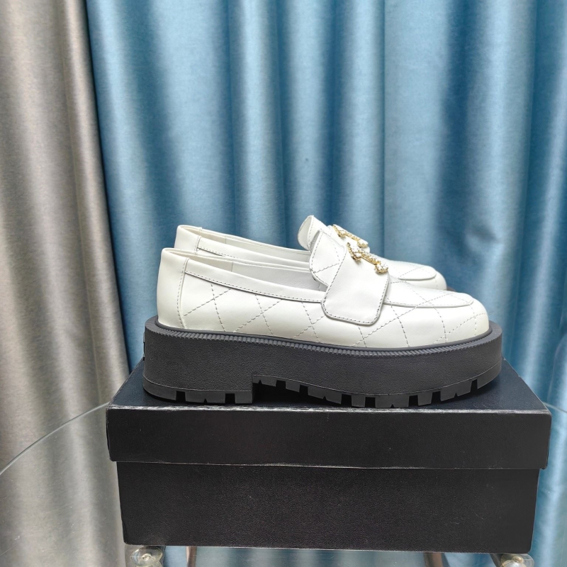 Ch*el leather shoes